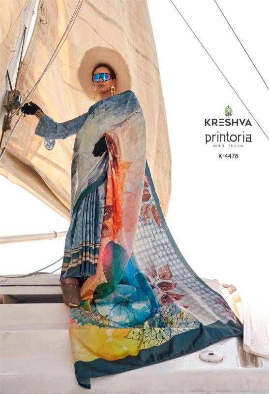 Kreshva printoria korean Designer Sarees in Delhi